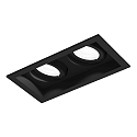 LED Recessed spot PLANO 2.0, 350/500mA, 2x 7/10W 2700K, CRi >90, rotatable/swivelling, black