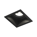 recessed spotlight PLANO IP44 1.0 - LED 1 flame, rigid, with wire springs IP44 / IP20, mat, deep black dimmable