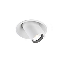 Recessed spot BLIEK ROUND 1.0 PAR16, GU10 max. 12W, rotatable, swivelling, white
