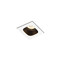 LED Recessed spot PIRRO 1.0, 1 Spot 4.5W 3000K, CRi >90, dimmable, white black