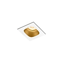 LED Recessed spot PIRRO 1.0, 1 Spot 4.5W 3000K, CRi >90, dimmable, white gold