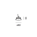 Wever & Ducr� ceiling recessed luminaire DEEP PETIT IP65 1.0 - LED rigid, current constant IP65, mat, traffic white dimmable