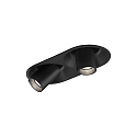 LED Recessed spot BLIEK ROUND PETIT 2.0, 2 flames, 700mA, 3000K, CRi >90, rotatable, swivelling, black