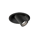 recessed luminaire BLIEK PETIT CEILING REC 1.0 IP20, black matt  6W 470lm 2700K 20-40� 20-40� CRI 90-100
