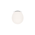 Ceiling luminaire DRO 2.0, � 19.5cm, E14, C35 max. 6W, aluminum / glass, white