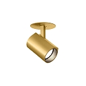 LED Recessed spot CENO 1.0, 3000K, CRi >90, rotatable/swivelling, dimmable, gold