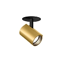 LED Recessed spot CENO 1.0, 2700K, CRi >90, rotatable/swivelling, dimmable, black gold
