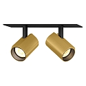 LED Recessed spot CENO 2.0, 2 flames, 2700K, CRi >90, rotatable/swivelling, dimmable, black gold