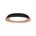 LED Wall /Ceiling luminaire TOWNA 2.0, IP44, Ø 37.1cm, 3000K, dimmable, black copper