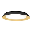 LED Wall /Ceiling luminaire TOWNA 2.0, IP44, Ø 46.1cm, 3000K, dimmable, black gold