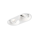 LED Recessed spot DEEP 2.0, IP20, 2 flames, 350/500mA, 2x 7/10W 4000K, CRi >90, white