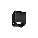 ceiling luminaire DOCUS CEILING SURF 1.0 IP20, black matt dimmable