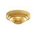 Ceiling luminaire J.J.W. 03, 3x E27, aluminum, gold