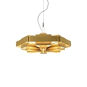 Pendant luminaire J.J.W. 04, shade � 56cm / height 20cm, 6x E27, aluminum, gold