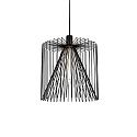 pendant luminaire WIRO 3.8 WIRO CEILING SUSP E27 IP20, black 