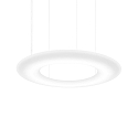 LED Design Pendant luminaire GIGANT 16.0, � 160cm, steel / LLDPE, white, 4000K