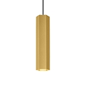 LED Pendant luminaire HEXO MULTI 3.0, 6W 3000K, CRi >90, without canopy, gold