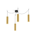 Pendant luminaire RAY MULTI 3.0 PAR16, GU10 max. 12W, gold