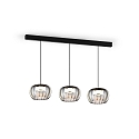 Wever & Ducr� pendant luminaire WETRO 2.0 1 flame Dim-To-Warm IP20, smoky colour dimmable