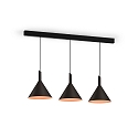 Wever & Ducr� LED Design Pendant luminaire SHIEK 3.0, � 25.2cm, 11W 1800-2850K, CRi >90, dimmable, black copper