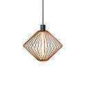 Shade WIRO 1.1 DIAMOND, lacquered steel, without suspension + lamp, copper