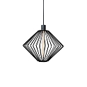 pendant luminaire WIRO 1.1 DIAMOND CEILING SUSP E27 IP20, black 