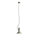 Pendant luminaire ROOMOR 1.0, E27, 600cm, cement grey, with shade 1.0, cement grey white