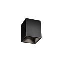 downlight BOX MINI 1.0 square, surface-mounted version IP20, black matt dimmable