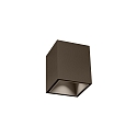 downlight BOX MINI 1.0 square, surface-mounted version IP20, bronze dimmable