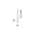 Wever & Ducr� pendant luminaire ODREY CEILING SUSP 1.1 PAR16 GU10 IP20, white matt 