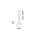 Wever & Ducr� pendant luminaire ODREY CEILING SUSP 1.6 PAR16 GU10 IP20, white matt 
