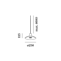 Wever & Ducr� pendant luminaire ODREY CEILING SUSP 1.8 PAR16 GU10 IP20, gold, black matt 