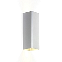 Wall luminaire DOCUS MINI 2.0 PAR16, Up&Down, 2x GU10 max. 12W, aluminum brushed