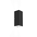LED Wall luminaire TRAIN 2.0, 2-sided, 8W 2700K 490lm 36�, CRi >90, dimmable, black