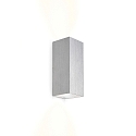 LED Wall luminaire TRAIN 2.0, 2-sided, 8W 3000K 510lm 36�, CRi >90, dimmable, aluminum brushed