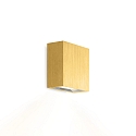 LED Wall luminaire CENTRAL 1.0, up or down, 8W 3000K, CRi >90, dimmable, gold