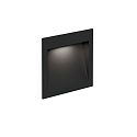 wall recessed luminaire ORIS WALL REC 1.3 / 350/700MA down, current constant, indirect IP20, black matt 