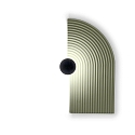wall luminaire TAPIS WALL SURF 3.0 IP20, jade dimmable