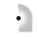 wall luminaire TAPIS WALL SURF 3.0 IP20, white dimmable