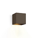 LED Wall luminaire BOX 1.0, up or down, 6W 1800-2850K 400lm, dimmable, bronze