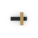 wall luminaire CENO WALL SURF 2.0 IP20, champagner, black matt dimmable