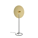 Floor lamp MIRRO FLOOR 3.0, mirror � 75cm, E27 (excl.), with cord dimmer, black gold