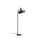 Floor lamp ROOMOR 1.0 PAR16, GU10, deep black, with cord switch, with shade 3.0