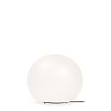 Table lamp DRO TABLE 3.0, � 30cm, E27, A60 4-12W, aluminum / textile cable / glass, white