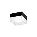 ceiling luminaire BLAS 2.0 square, surface-mounted version IP65, mat, deep black dimmable