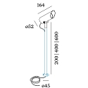 Wever & Ducr� outdoor spot STIPO OUTDOOR FLOOR PROJ 3.0 IP65, bronze dimmable