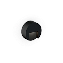 outdoor wall luminaire RETO ROUND WALL SURFACE OUTDOOR 0.8 round IP65, black matt dimmable