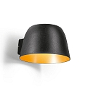 LED Outdoor Wall luminaire SWAM 1.0, IP65, 8W 2700K, CRi >90, dimmable, black gold