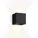 LED Outdoor Wall luminaire BOX 2.0, IP65, Up&Down, 6W 3000K 2x200lm, dimmable, black