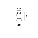 Accessory for Outdoor LED Recessed spot  MAP0.9 / CHART 0.9 - recessed housing